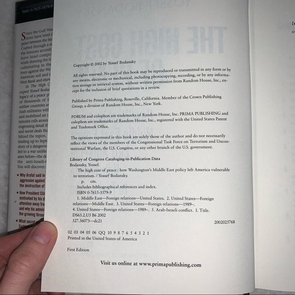 The High Cost of Peace by Yossef Bodansky - Picture 4 of 13